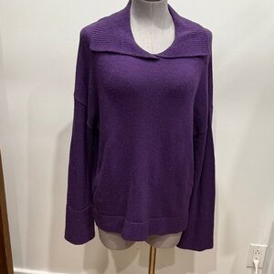 Simons Deep Purple Women's Cowl Neck Sweater